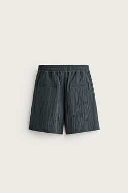 BERMUDA RELAXED FIT RELIEVE / Azul - Zara фото 8