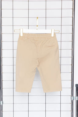 Bej Erkek Cocuk Beli Lastikli ve Baglamal? Dokuma Capri/Sort TKDSS24SR00001 - Trendyolmilla фото 7