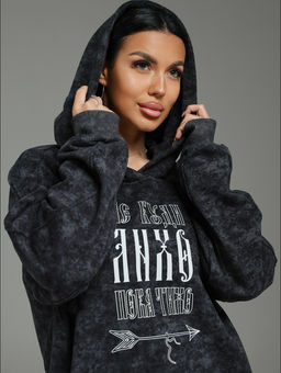 Яхонт худи женское (серый варенка) - Lovetex фото 3