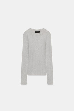 TOP PUNTO SEMITRANSPARENTE / Gris vigor? - Zara фото 7