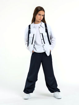 Школьные брюки для девочки Mooriposh, модель 0447