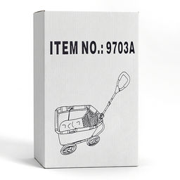 Тележка игрушечная металлическая, принт альпаки