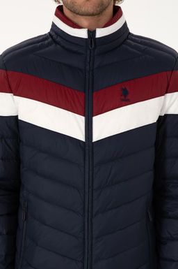 Erkek Lacivert Mont Sepette S_rpriz _ndirim