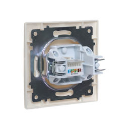 Розетка компьютерная Luazon Lighting «Антей», скрытая, IP20, одноместная, белая