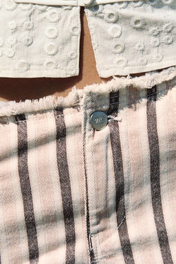 SHORTS Z1975 DENIM DESFLECADO RAYAS / Multicolor - Zara фото 2