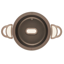 51107 GIPFEL Кастрюля STADELLA BEIGE 20х9.5см/3л со стеклянной крышкой, ручками c покрытием Soft-touch, c двуслойным антипригарным покрытием и индукционным дном. Материал: алюминий. Толщина: 2.3/5.5мм  фото 3