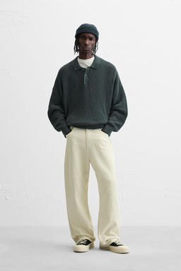 PURL KNIT POLO SHIRT