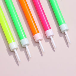 Цена за 2 шт. Свечи в торт «Красочные», 8 см, классические, набор 8 шт.