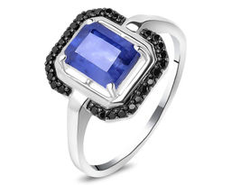 Кольцо, сапфир корунд , шпинель, Лэйла