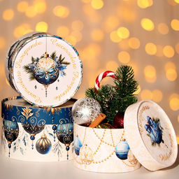 Набор подарочных новогодних коробок 3 в 1 «Чудес в Новом году», 16×10, 14×9, 13×8.5 см