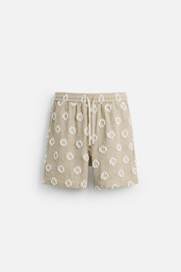 JACQUARD TEXTURED BERMUDA SHORTS - Zara фото 13