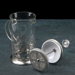 Френч-пресс стеклянный Доляна «Фараон», 600 мл, 14×11×21,5 см