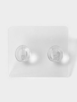 Крючки двойные самоклеящиеся настенные прозрачные, 5.65.6 см, 5 шт. - Simaland фото 4