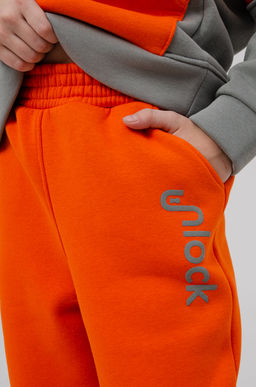 886Д Костюм детский "Серый/оранжевый"