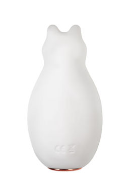 Вибратор Штучки-Дрючки, Mr. Bear, белый, силикон, 7,5 см  фото 3