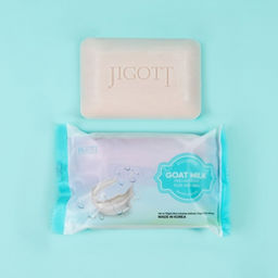 Jigott Мыло-скраб для лица и тела с экстрактом козьего молока / Goat Milk Scrub Soap, 150 г