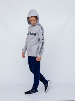 CRB wear / CWJB 90111-11 Комплект для мальчика (толстовка, брюки),светло-серый меланж/Ex.Cherubino