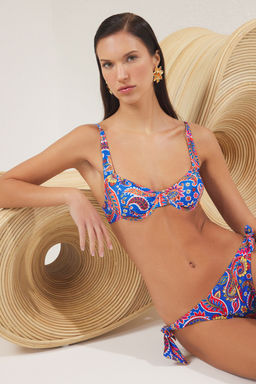 TRENDYOLMILLA Mavi Balkonet Bikini Ustu TBESS24BU00121
