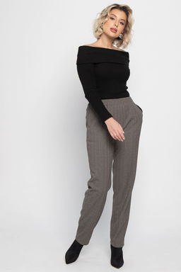 Брюки зауженные Диксон (коричневые) Б15008-8М