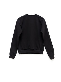 CONTE Хлопковый свитшот с легким мерцанием люрекса LD 1051 shiny black - Conte elegant фото 4