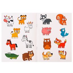 Наклейки-половинки Мамы, папы и малыши, Синий трактор