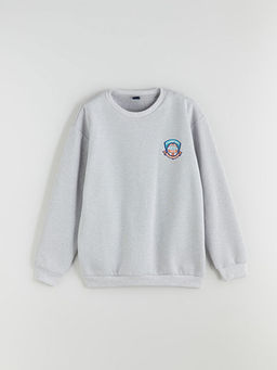 Bisiklet Yaka Erkek ?ocuk Sweatshirt