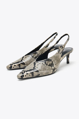 ANIMAL PRINT SLINGBACK SHOES - Zara фото 3
