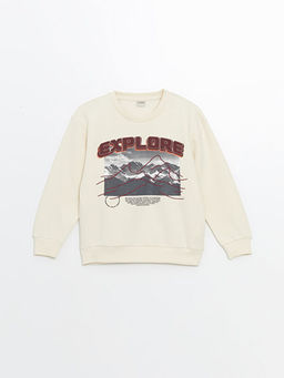 Bisiklet Yaka Erkek ?ocuk Sweatshirt