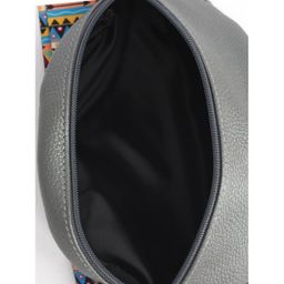 Сумка женская натуральная кожа (на пояс) Croco-856, 1 отд, серый металлик (230) 246905 - Adelia фото 3