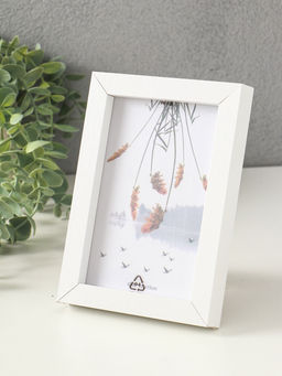 Цена за 2 шт. Фоторамка МДФ на 1 фото 10х15 см "Белая классика" 2,5х13х18 см