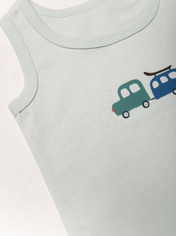 Майка для мальчика 4 шт., бел/мятный, 561