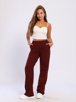 Брюки женские 8-047е (марсала)