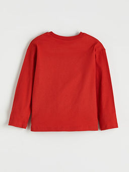 Bisiklet Yaka Bask?l? K?z Bebek 2li Ti??rt