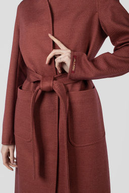 Пальто женское демисезонное (пояс) - El podio фото 7