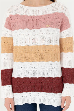 Женский свитер с круглым вырезом и каменным узором Неожиданная скидка в корзине - U.s. polo assn фото 6