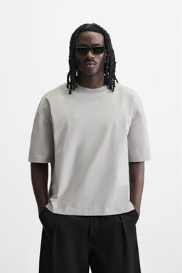 RELAXED FIT TECHNICAL T-SHIRT - Zara фото 2