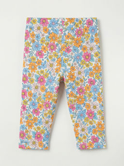 Леггинсы для девочек с цветочным рисунком