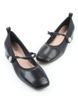 06-B69A-121A BLACK Туфли женские (натуральная кожа)