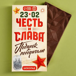 Шоколад молочный Честь и слава. 23 февраля, 70 г