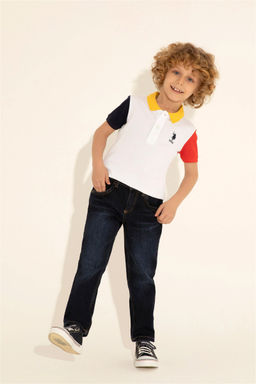 Брюки джинсовые U.s. Polo Assn для мальчика синие  фото 6