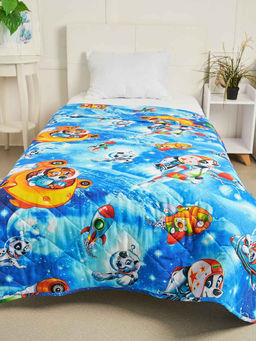 Покрывало бязь с детским рисунком - 15 - Космики 150х215