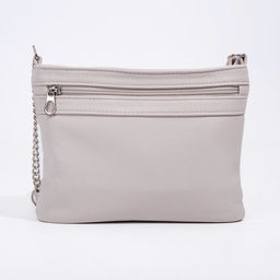 Сумка кросс-боди на молнии, цвет бежевый