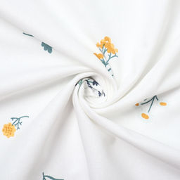 Шторы для кухни с подхватами Этель «Полевые цветочки», 150×180 см - 2 шт., рогожка 176 г/м²