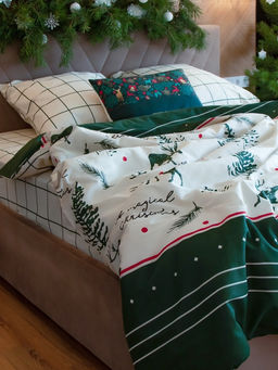 Постельное бельё евро «Этель» Magical Christmas, бязь