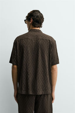 GEOMETRIC JACQUARD SHIRT - Zara фото 10
