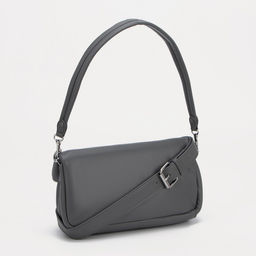 Сумка-мессенджер на клапане, длинный ремень, цвет серый - Simaland фото 2