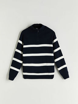 Dik Yaka Erkek ?ocuk Triko Kazak