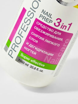 EVI professional Средство для обезжиривания ногтей, снятия липкого слоя и дегидратации ногтей 3 в 1, 1000 мл