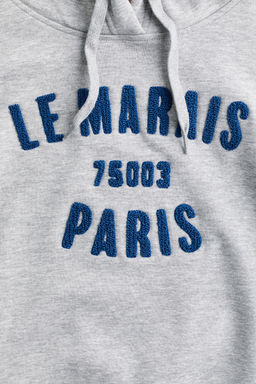 Sudadera con capucha y motivo de texto - H&m фото 6