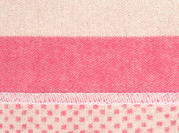 Одеяло Х/Б жаккардовое 100*140 "Барни" цв белый-ярк.роз.